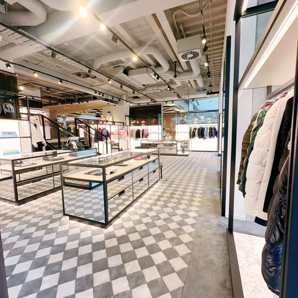 Indoor view of a store constructed by M8 Fitout