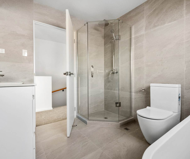 Inside of a bathroom done by M8 Fitout