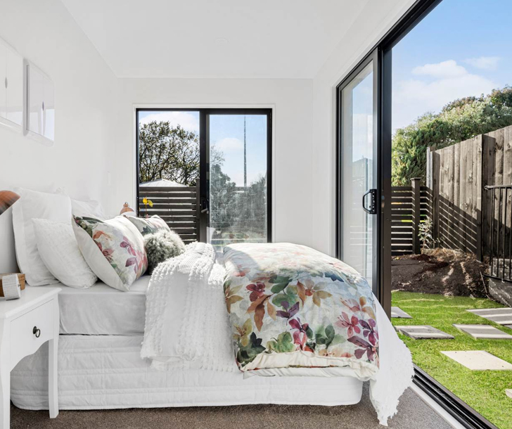 Indoor view of a bedroom constructed by M8 Fitout